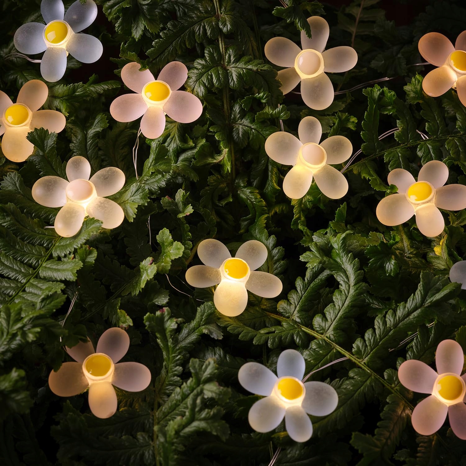 Girlanda LED Kwiaty Pastelowe Ciepłe Światło Timer Na Baterie LIGHTS4FUN — miniatura 4