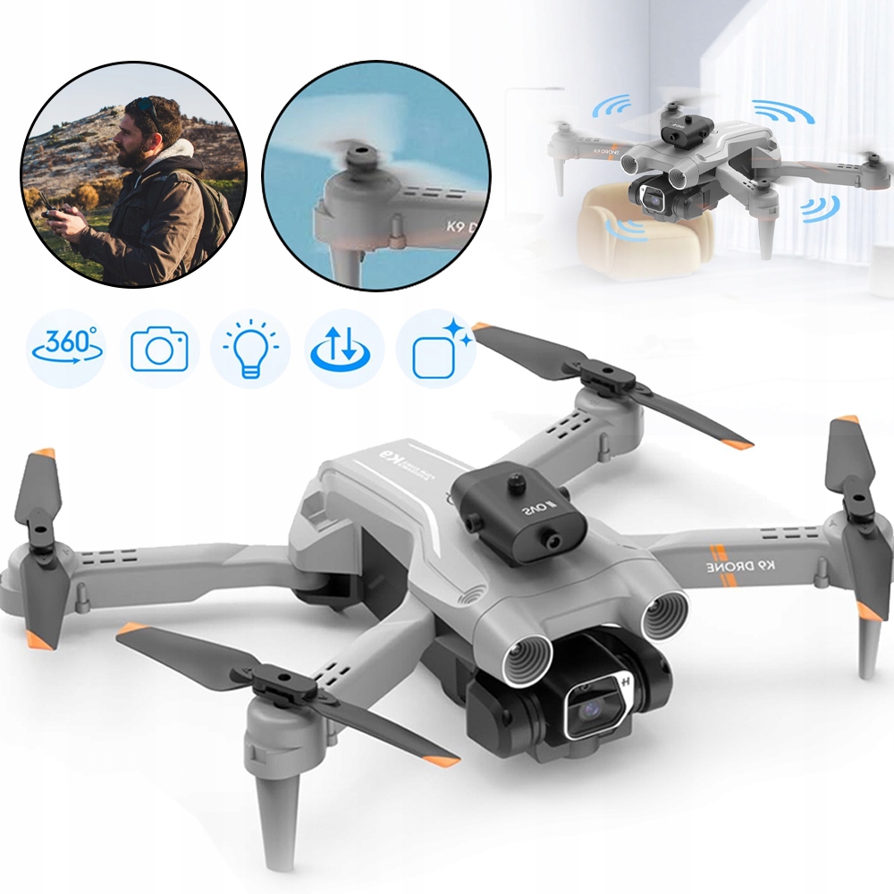 Dron S Kamerou Pro Dospělé, Skládací Rc Kvadrokoptéra, Dárek Pro Děti