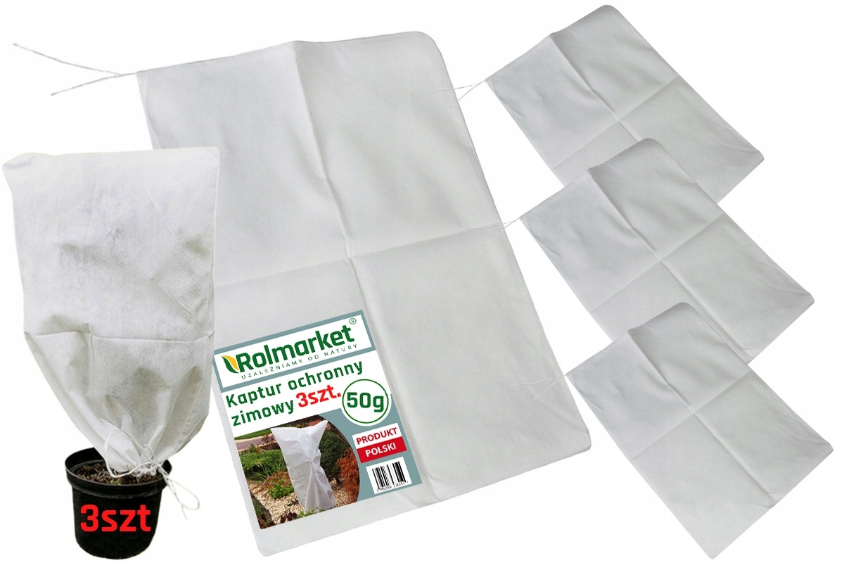 

Kaptur pokrowiec Agrowloknina biala 80x120cm -3szt