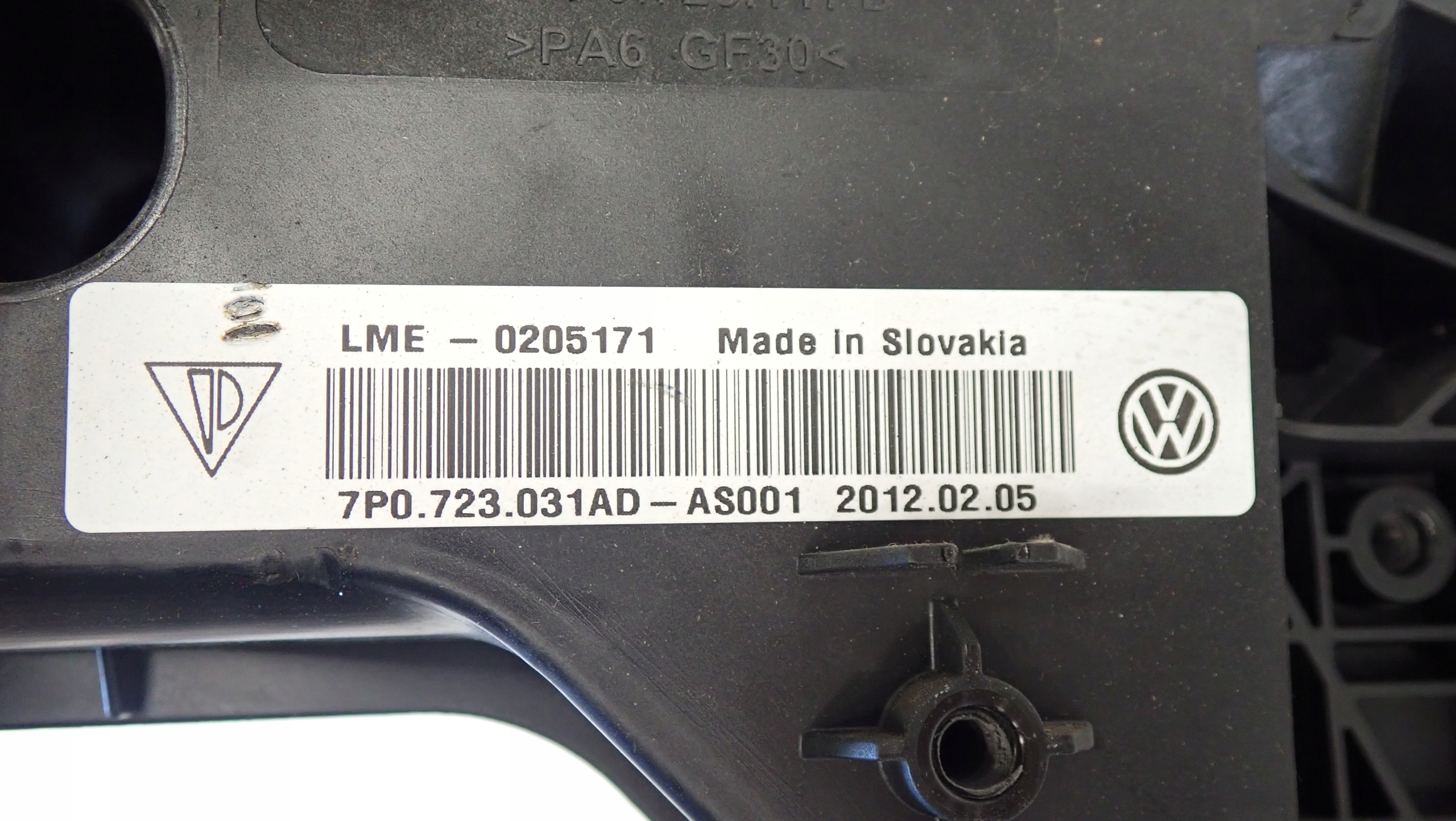 Педали газа тормоза PORSCHE oe 7P0723031AD