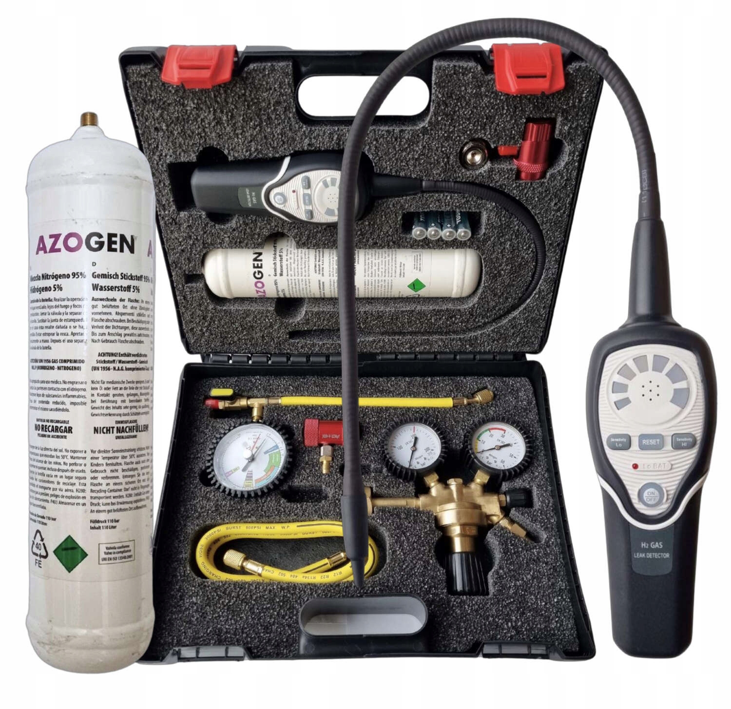 Sada pro detekci netěsností Hydrogenem v klimatizačních systémech