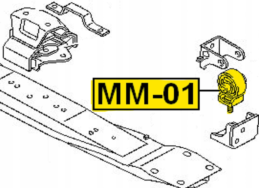 PODUSZKA REDUKTORA SKRZYNI MITSUBISHI PAJERO II Producent części Febest