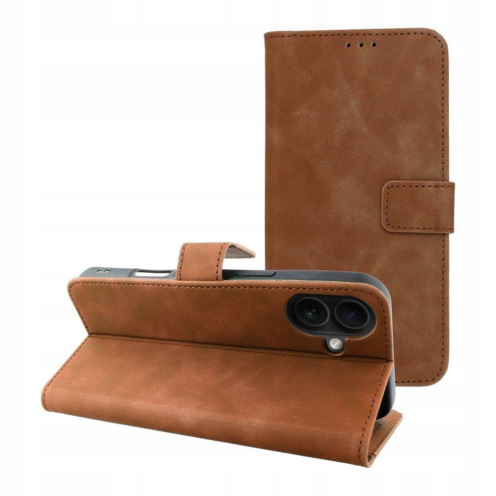 Etui Tender Book Do Iphone 16 Plus Brązowy