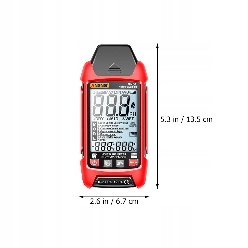 Tester wilgotności ścian Miernik wilgotności EAN (GTIN) 6975085784296