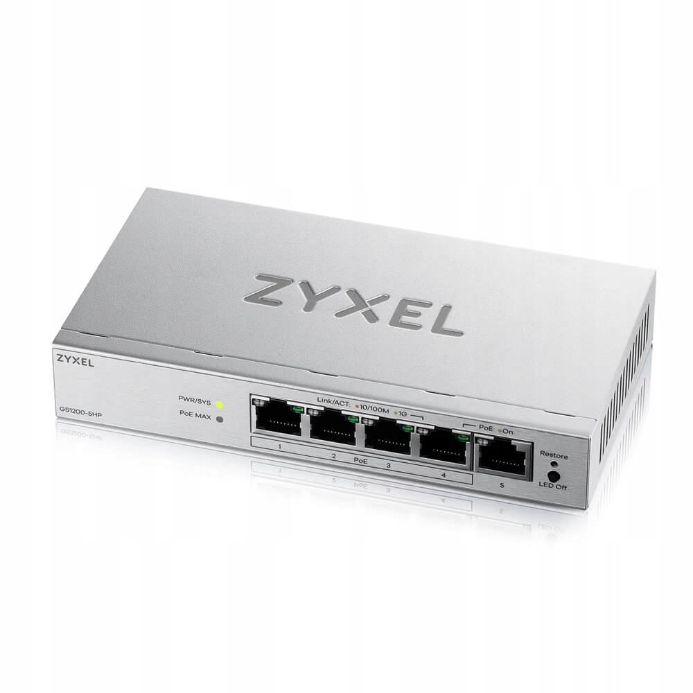 Switch Zyxel GS1200-5HPV3-EU0101F