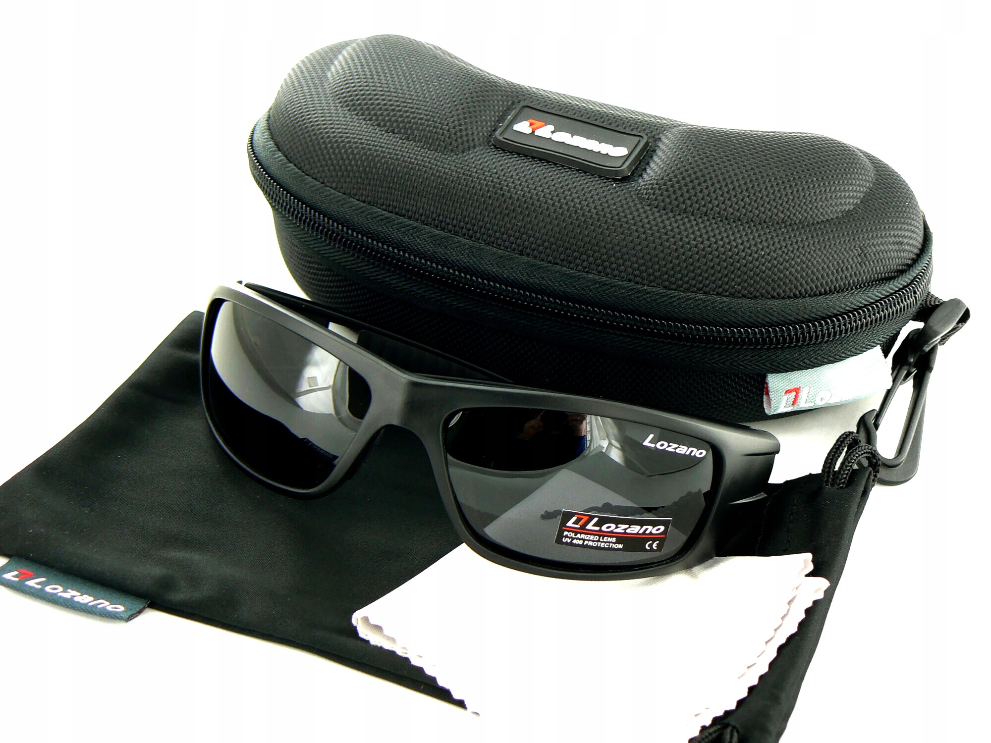 Černé Matné Sportovní Polarizační Sluneční Brýle S Uv Filtrem