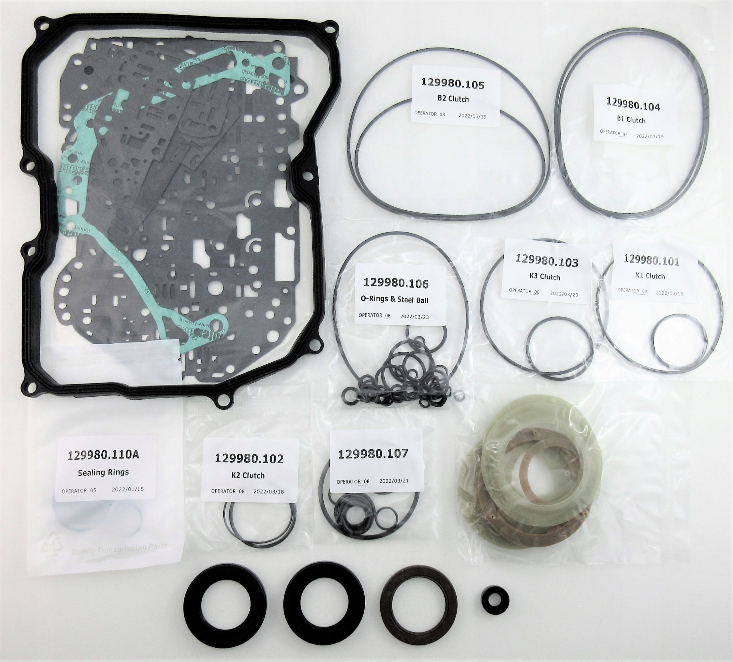 OHK ZESTAW USZCZELNIEŃ BEZ TŁOKÓW TF-60SN 09G 03+