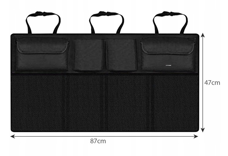 DUŻY ORGANIZER DO BAGAŻNIKA AUTA SAMOCHODU NA SIEDZENIE OPARCIE FOTEL Producent Raltek