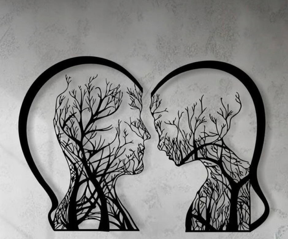 Obraz ażurowy dekoracja ścienna TWARZE panel 3D XL