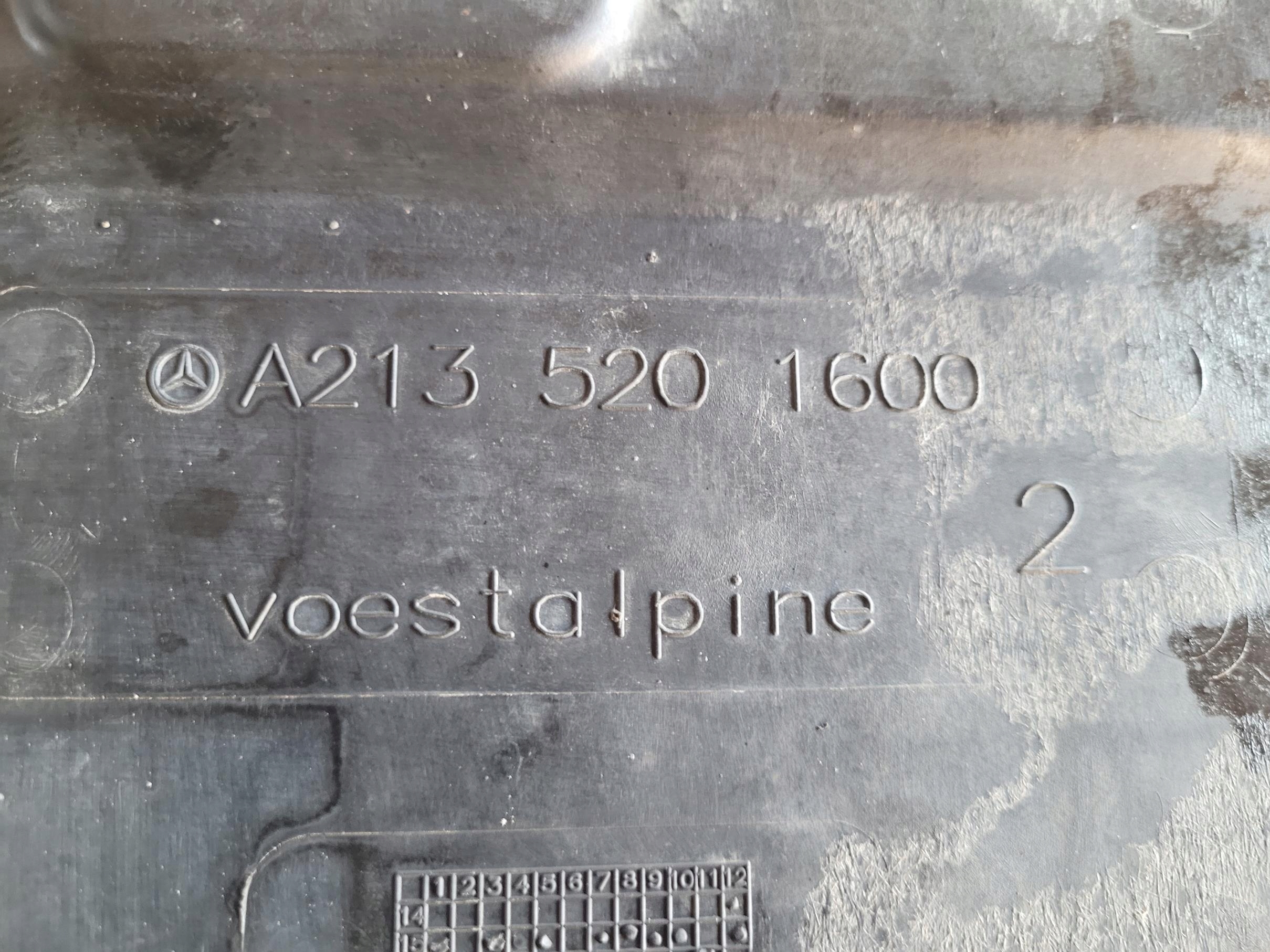 cover below engine A2135201600 MERCEDES W213 S213 E 220 D 2.0 CDI