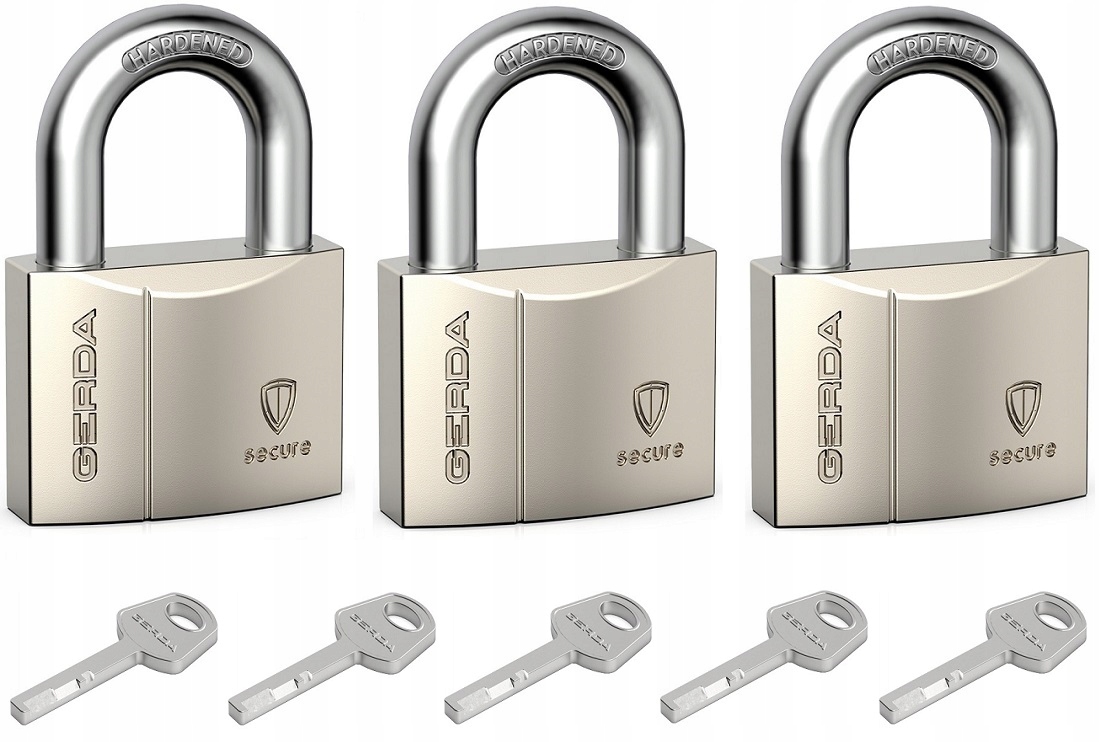 

Gerda Secure 3 Kłódki System Jednego Klucza 40