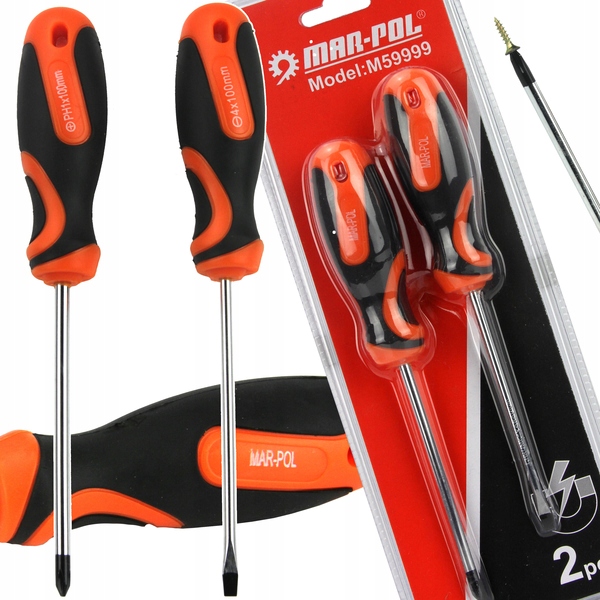 ZESTAW ŚRUBOKRĘTÓW WKRĘTAKÓW Z MAGNESEM 2 SZT