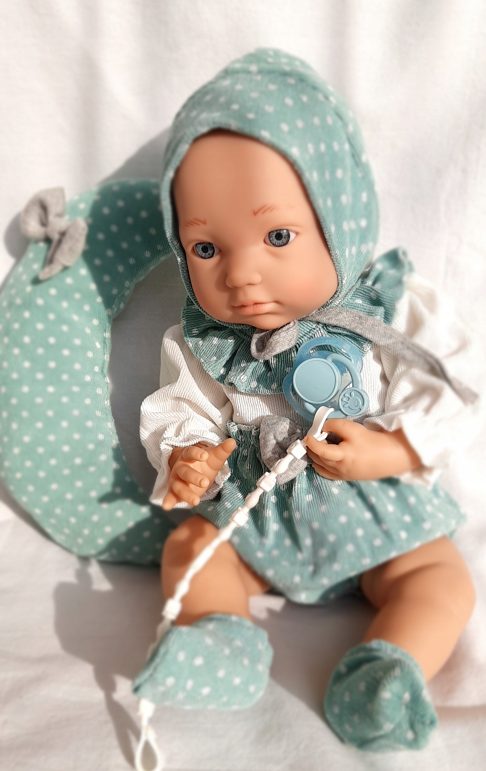 Lalka bobas duża jak żywa z akcesoriami Wysokość produktu 10 cm