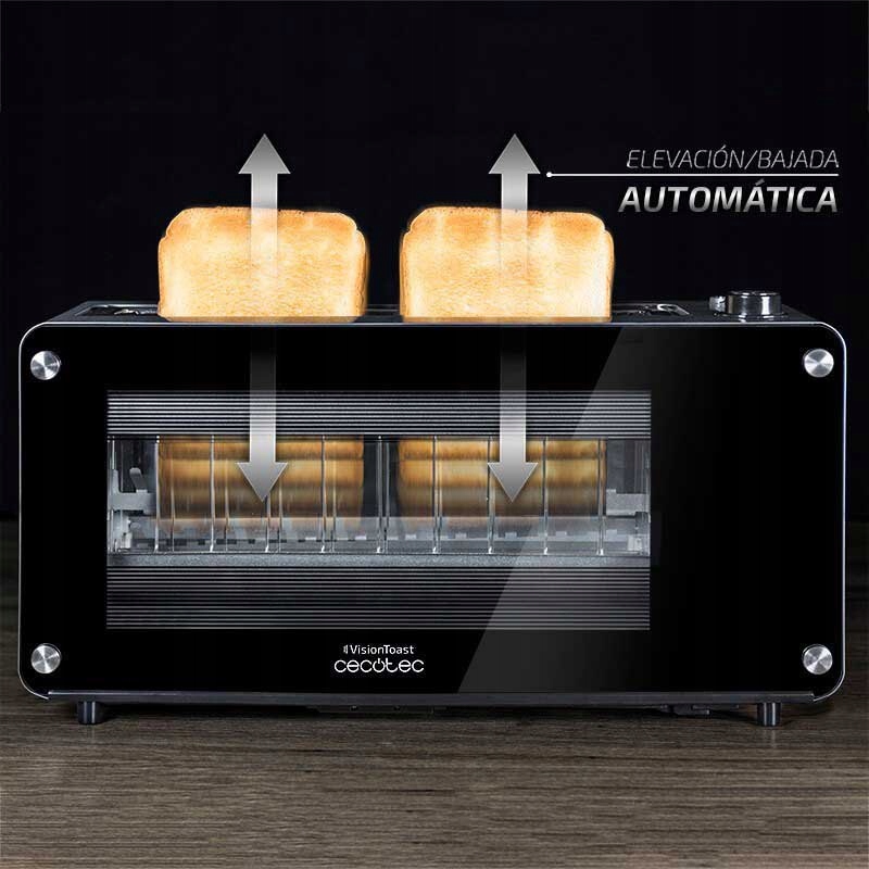 Toster Szklany Automat Cecotec VisionToast Prezent Marka Cecotec