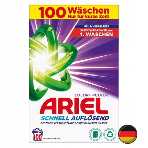 Ariel Proszek do Prania Kolor 100 prań 6 Kg (Niemcy)