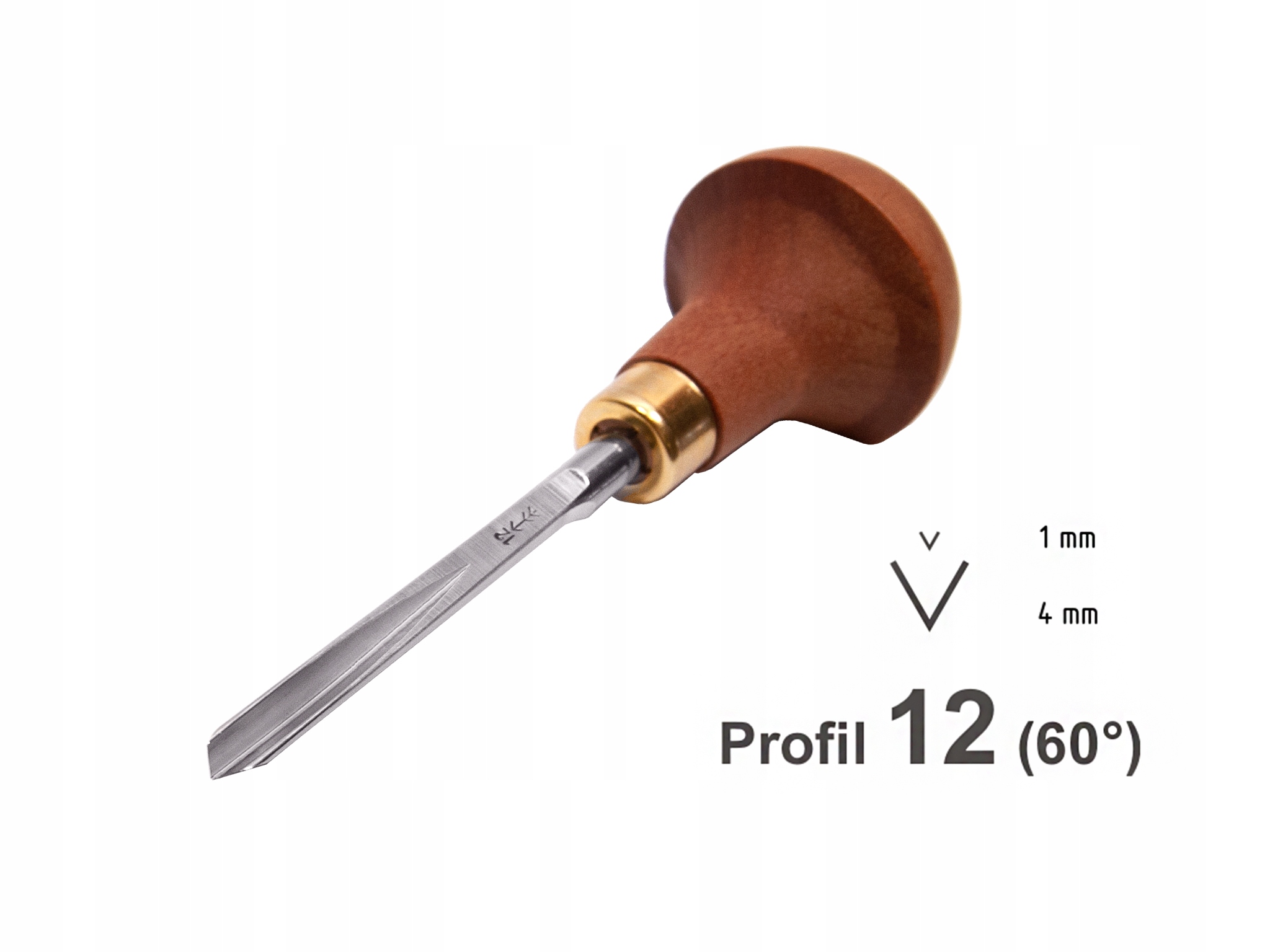 Profesjonalne Dłuto do Linorytu (typu "V" kąt 60°) 12/4 Pfeil