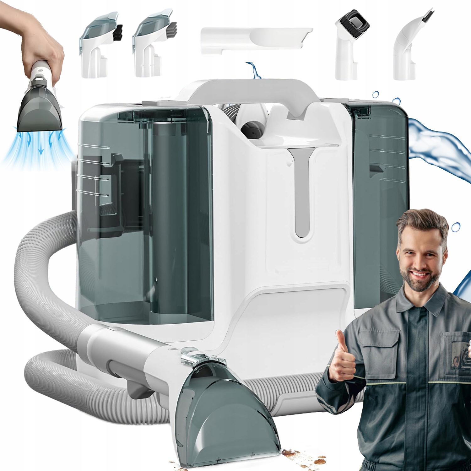 Vysavač Účinný Na Skvrny Od Znečištění 450 W 11 Kpa