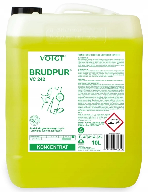 Voigt Brudpur VC 242 usuwa tłusty brud i olej 10 litrów