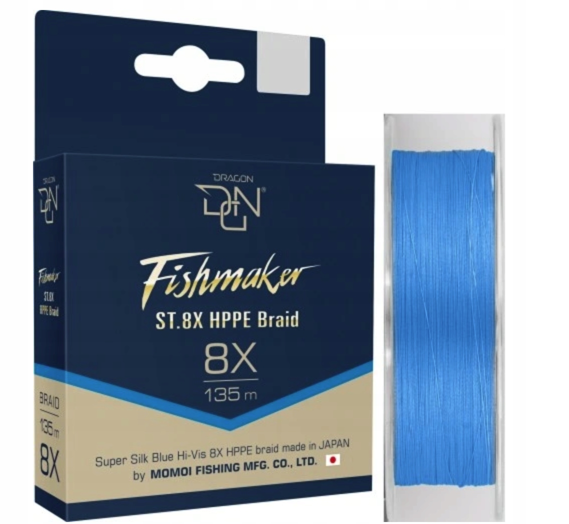 Plecionka Dragon Fishmaker St Momoi Hppe Braid 0,16MM 135M Blue
