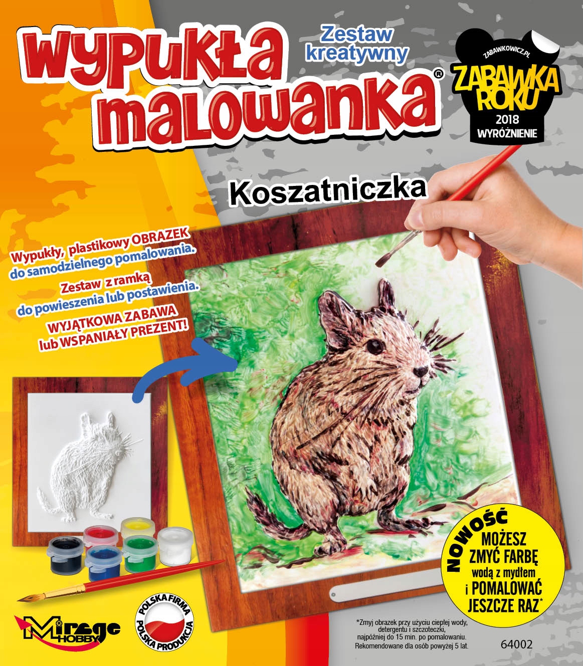 

Wypukła Malowanka Futrzak Koszatniczka (Zestaw Kre