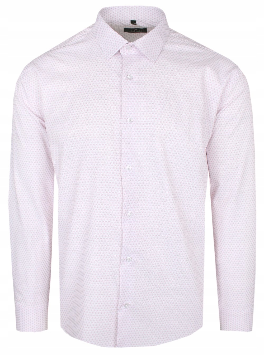 Návštěvnická košile Victorio Regular Růžový mikrovzor 42/176-182