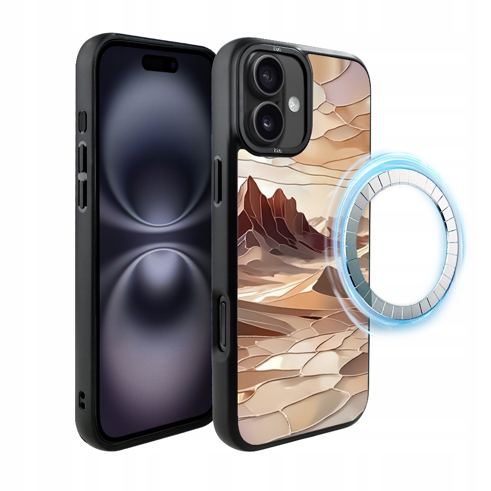 Pouzdro pro iPhone 16 Ibizu DropGuard Matt s MagSafe, Pouštní klid