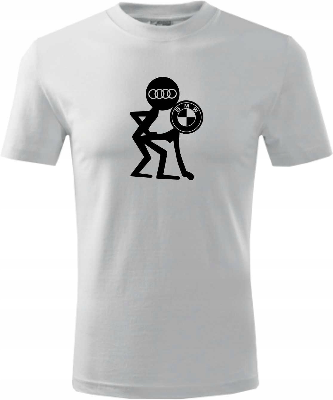 

Koszulka nadruk Audi vs Bmw urodziny XXL