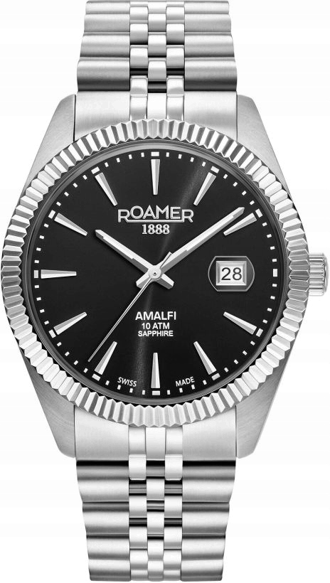 Módní Pánské Hodinky Roamer 852833 41 55 20 Swiss Made Amalfi Safír WR100
