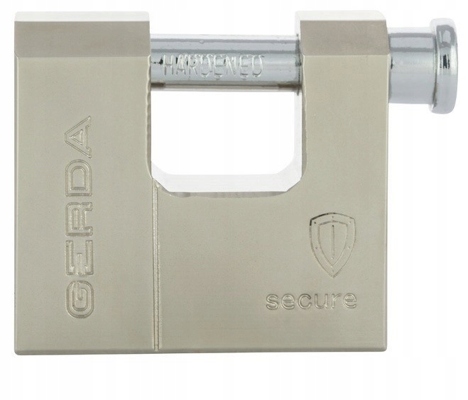 Gerda Secure Kswt T60 Zesílený visací zámek – Nikl Saténový blistr