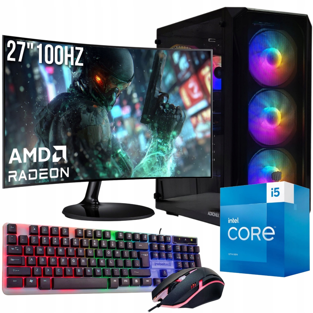 Herní Set I5 32GB Rx 9060XT 16GB Monitor 27" 100Hz