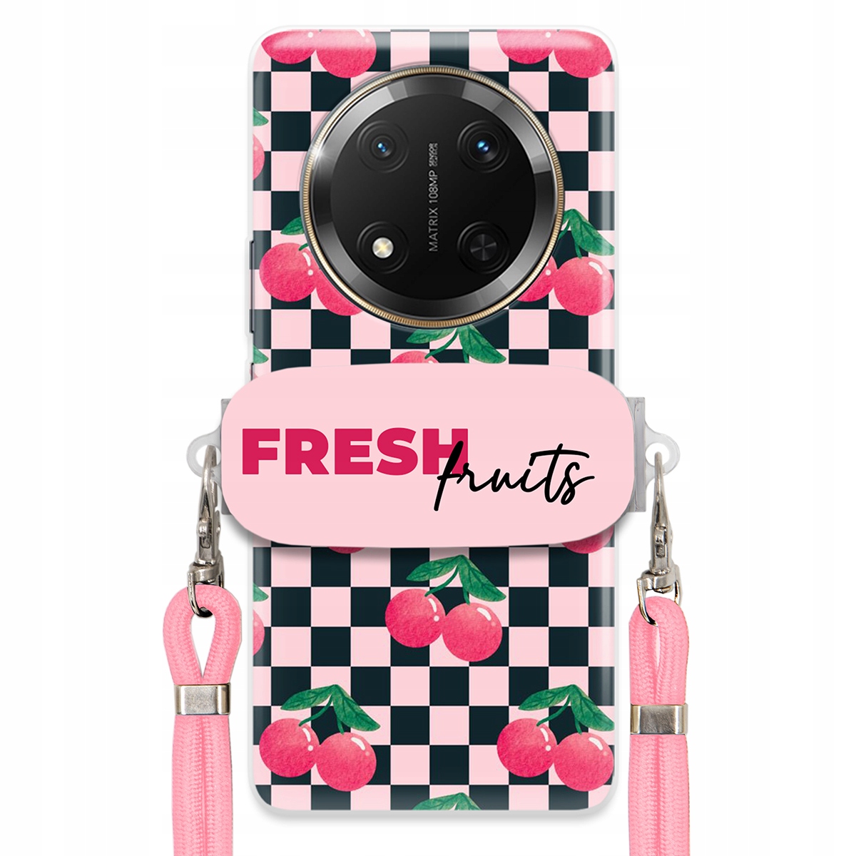 Puzdro pre Honor Magic 7 Lite Vodítko Crossbody+ Držiak Šachovnica Fresh Fruits