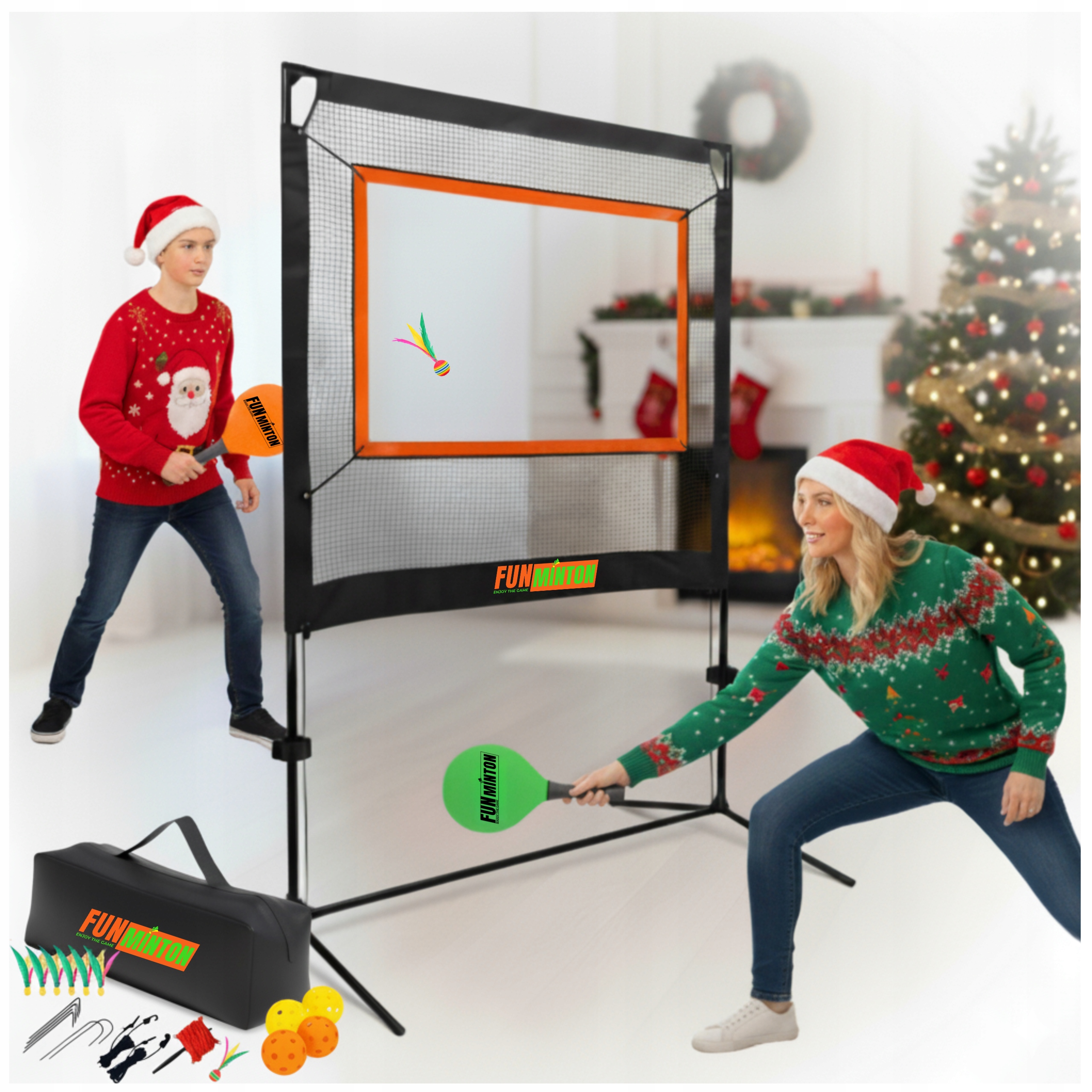 Dárek k Vánocům Rodinná dovednostní sportovní sada 28v1 Funminton