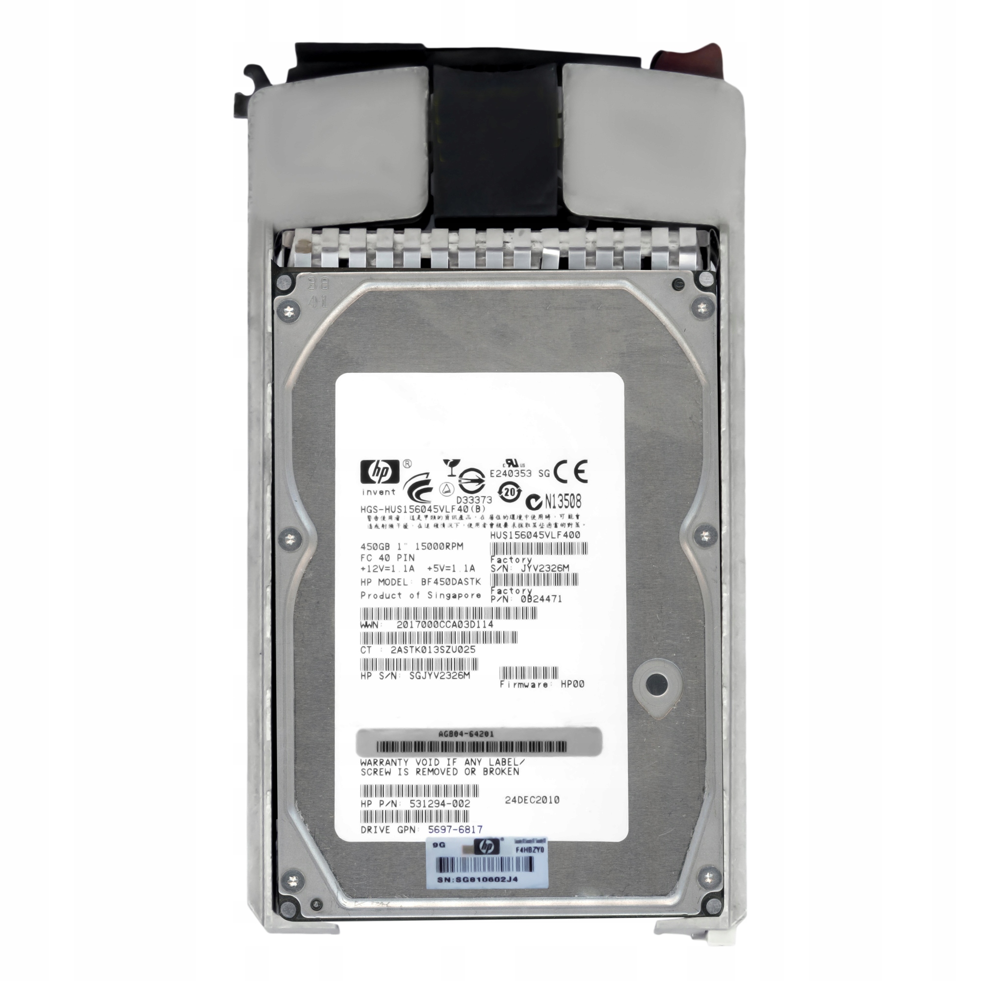 Hp 531294-002 450GB 15K Fc 3.5'' BF450DASTK