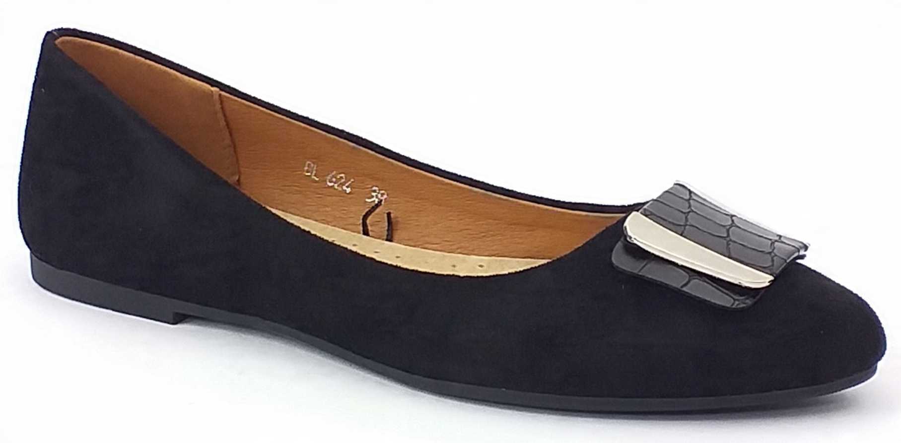 

Sergio Leone BL624 Baleriny Damskie Buty Czarne 38