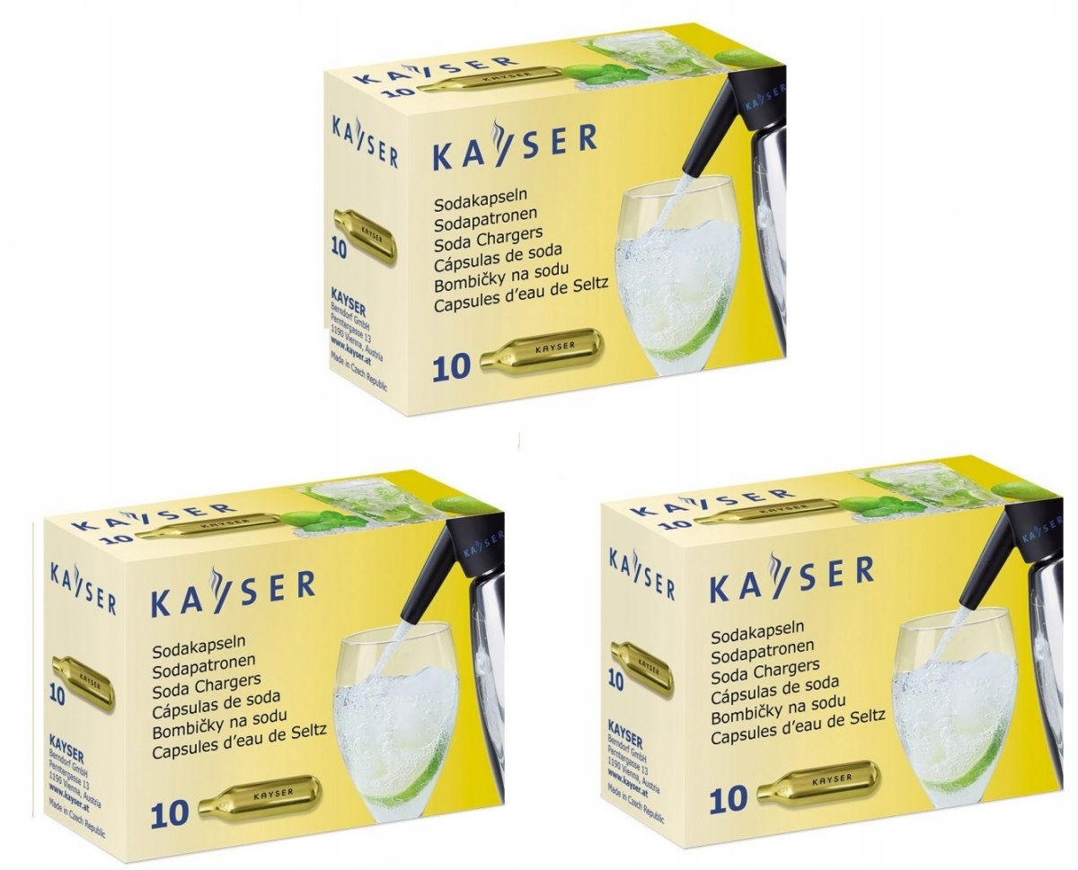 

Naboje Do Wody Sodowej Gazowanej CO2 Kayser 30 Szt