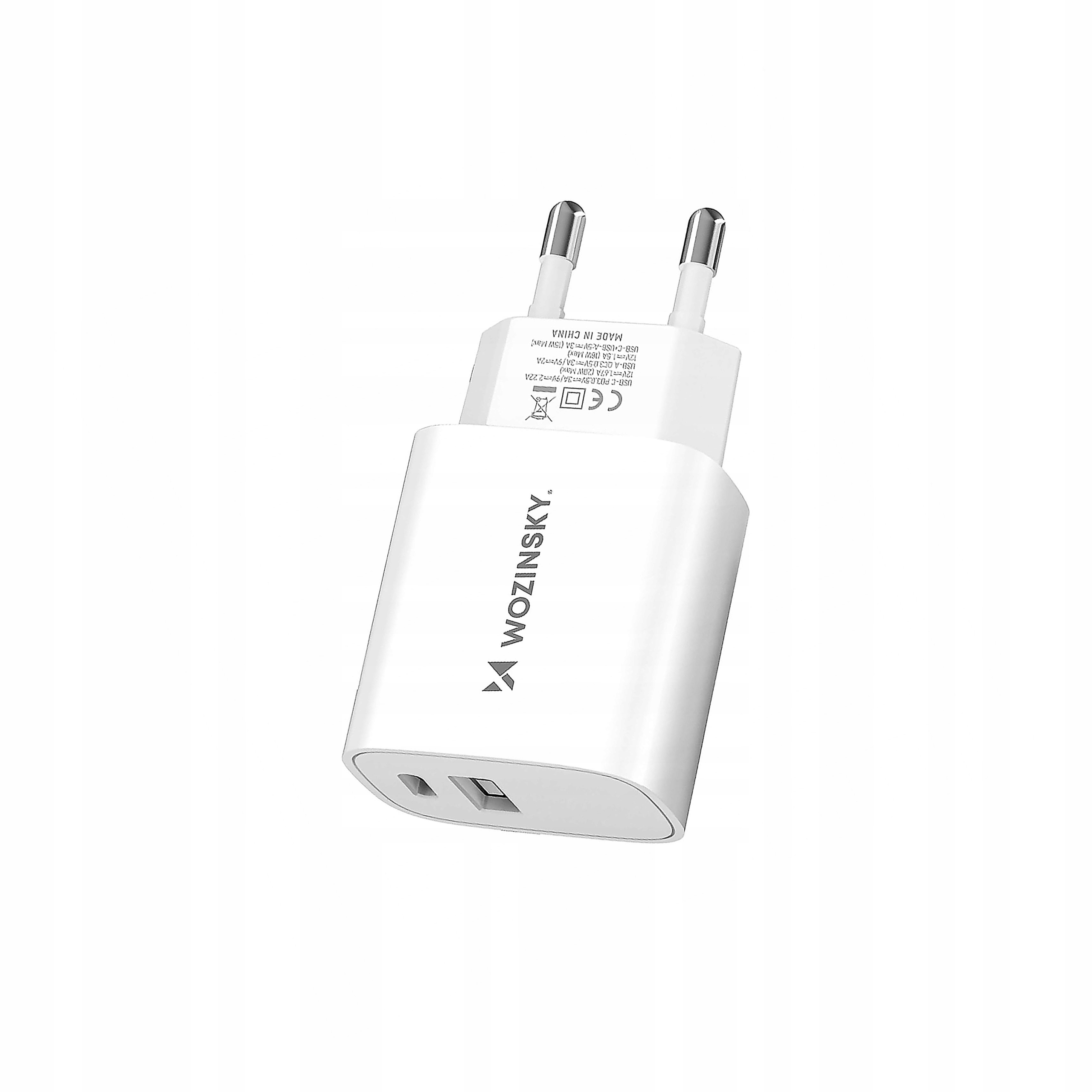 Ładowarka sieciowa Wozinsky Wgwcw Usb-a Usb-c 20W biała