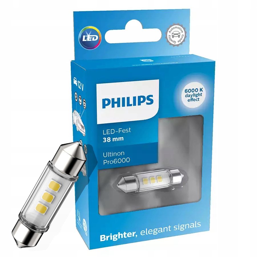 

Philips Led Ultinon Pro6000 C5W C10W 38mm 6000K