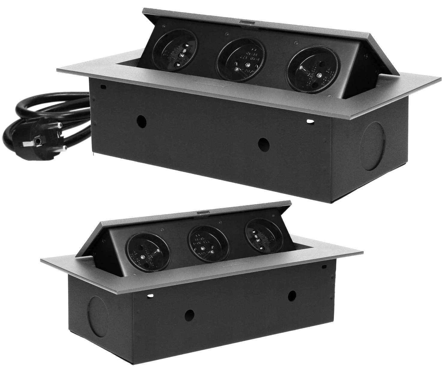 Elektrická Zásuvka na pracovní desku Orno stříbrná