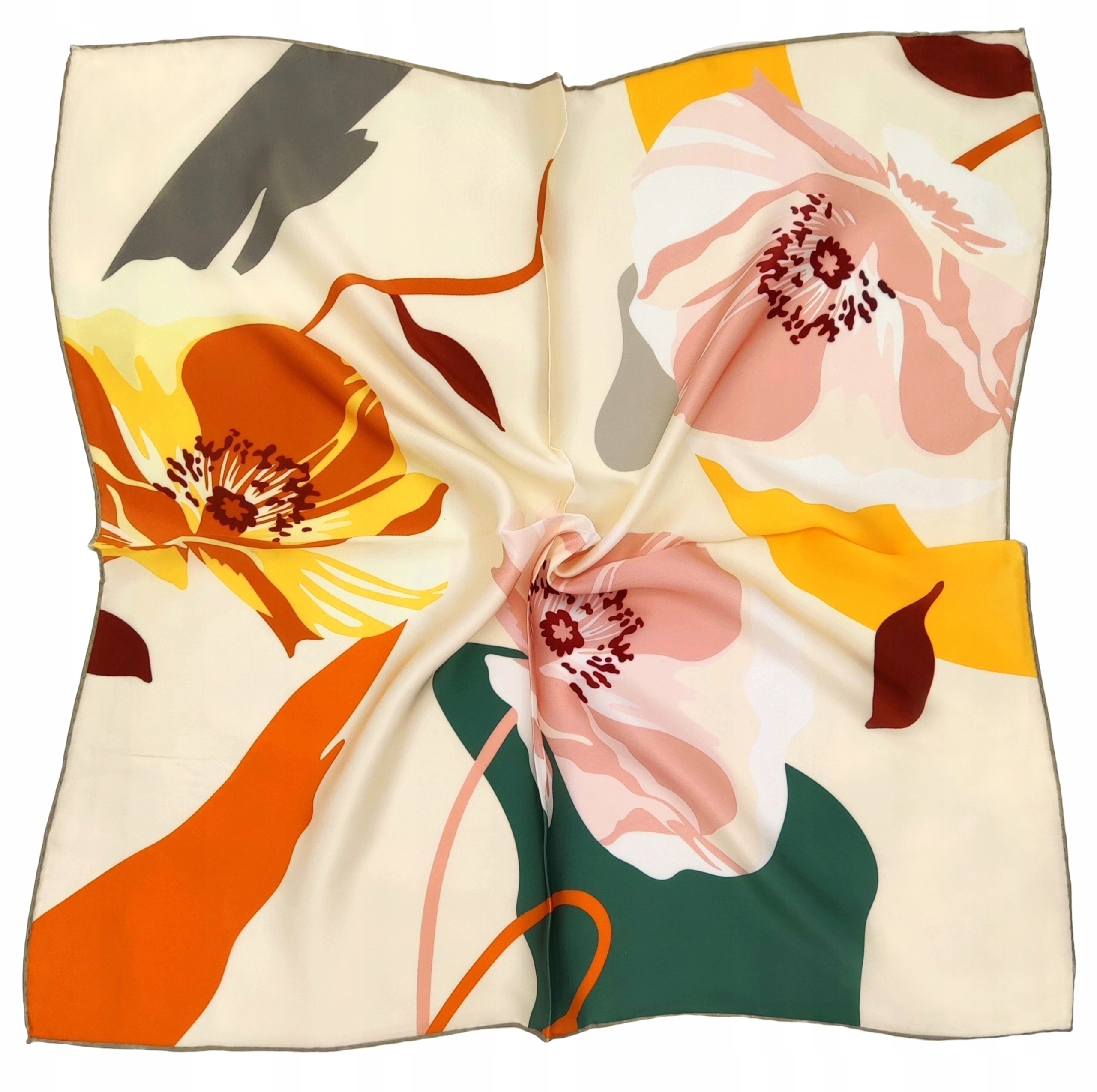 Hedvábný Šátek 100% Přírodní Hedvábí, Morušová Barva, Značka Kvality