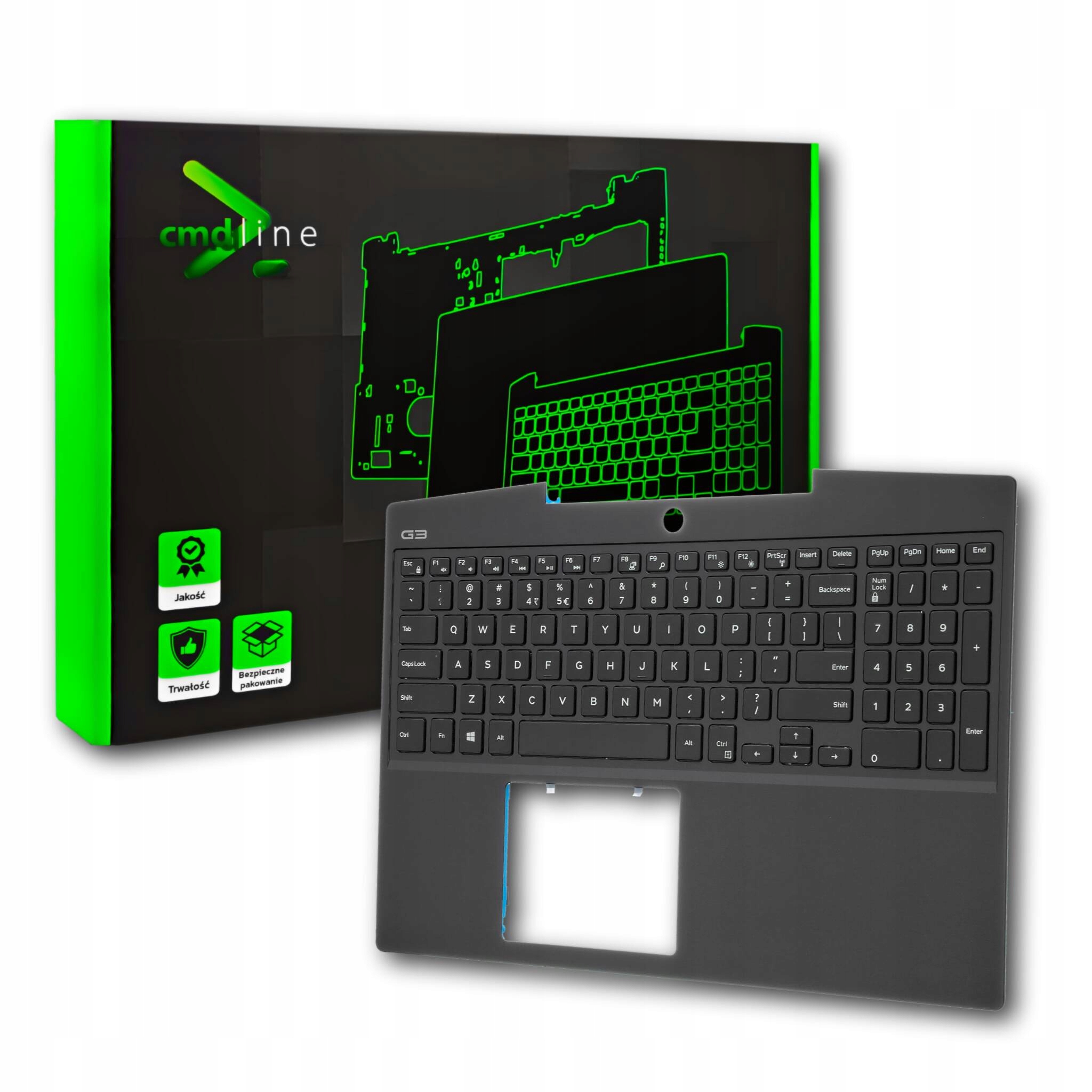 Palmrest Klawiatura Do Dell Inspiron G3 15 3590 P89F