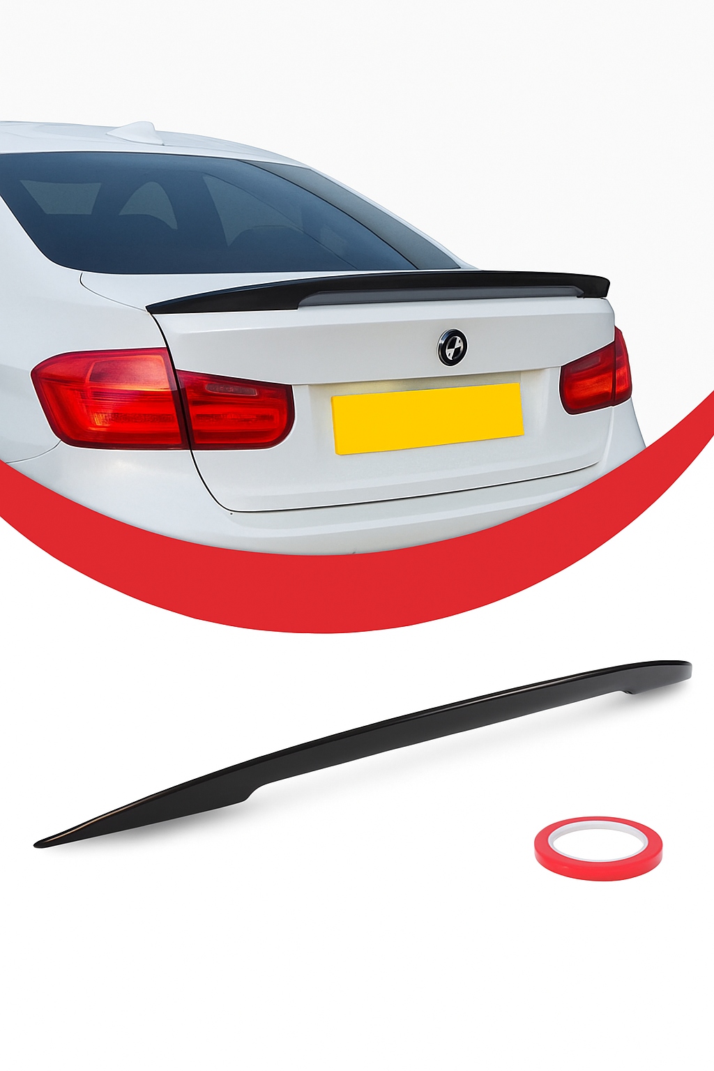 Bmw E92 Letka Spojler Zadní Nástavec M-performance Černý Lesk