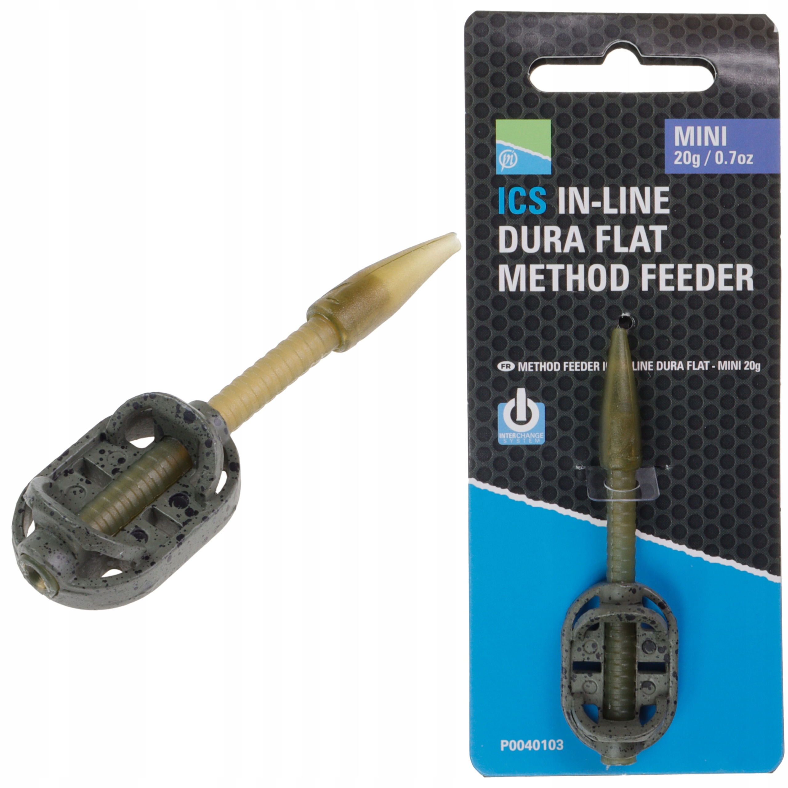 Podajnik koszyk koszyczek Ics In-line Dura Flat Mini 20g Method Feeder