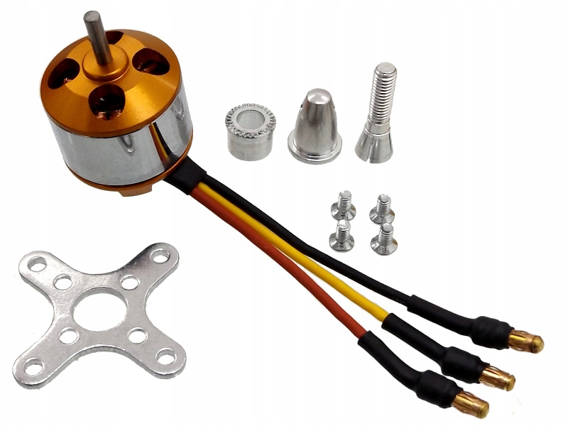 Silnik bezszczotkowy Bldc do drona 3-fazowy A2212/5T 2450kV