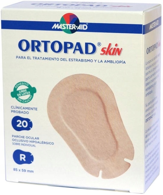 

Ortopad Skin Cieliste Plastry na oko Regular 20szt