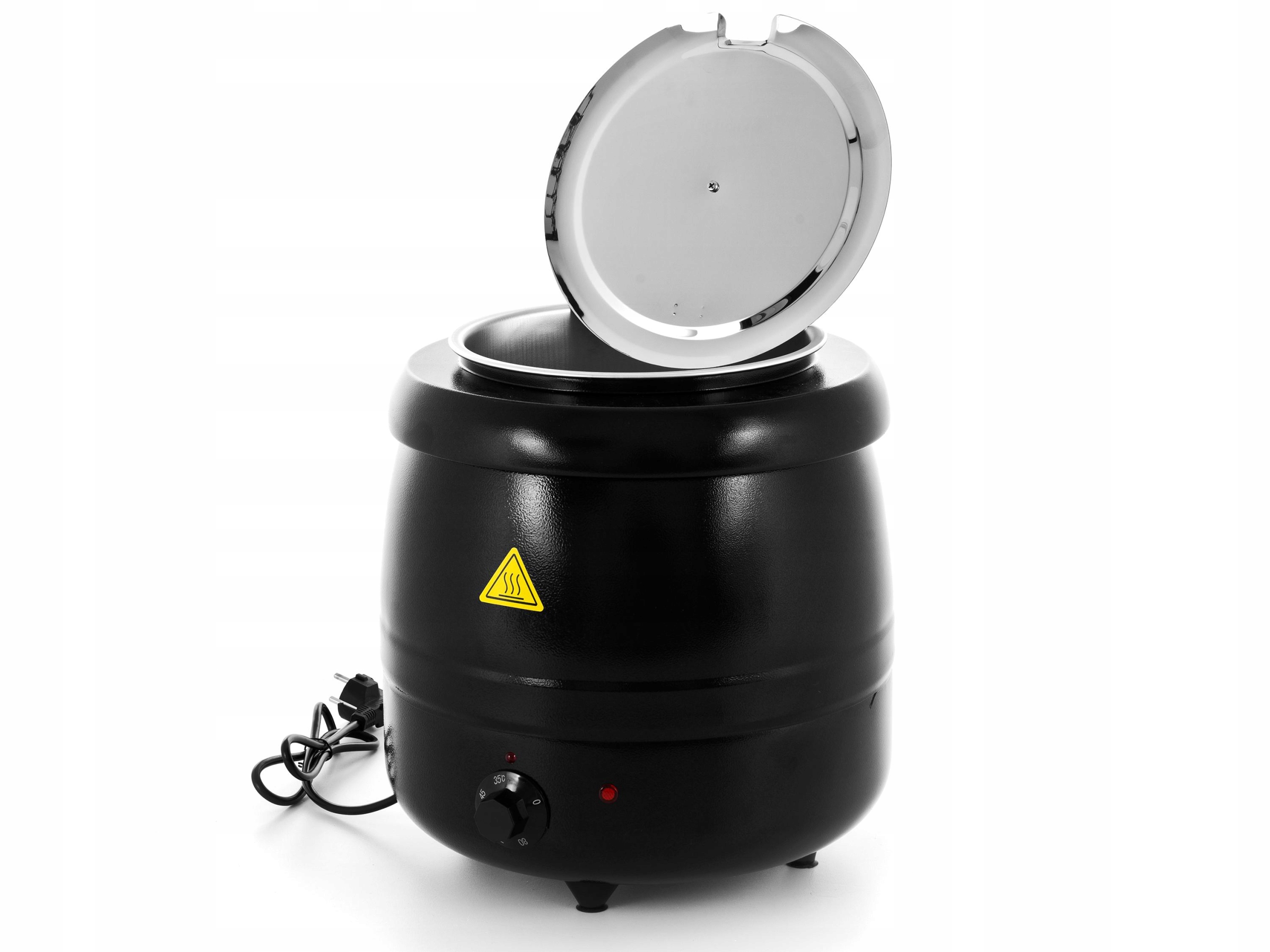 KOCIOŁEK PODGRZEWACZ DO ZUP ELEKTRYCZNY 8,5 L STALOWY CZARNY PRESTONA Model podgrzewacz