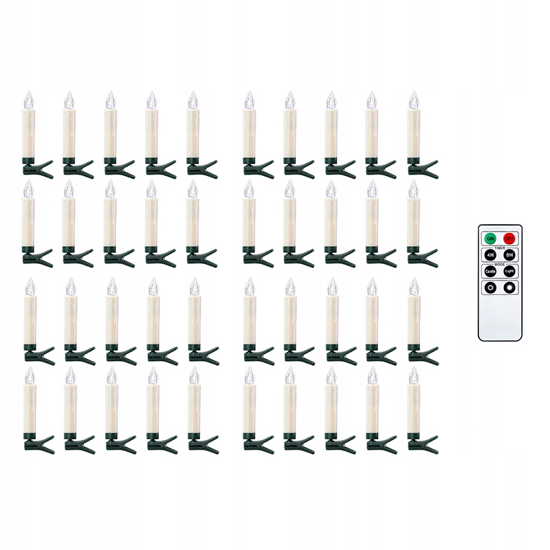 

Świeczki Led na choinkę 40 sztuk