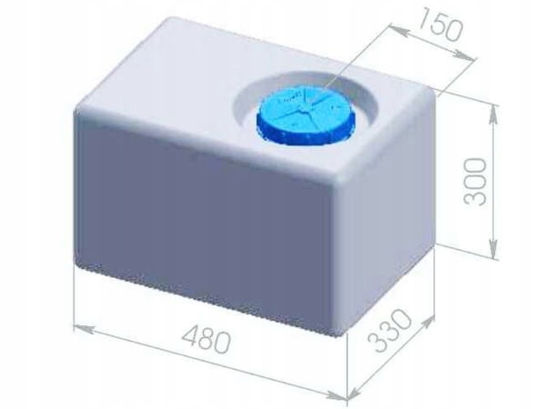 Zbiornik na wode czysta 47l do przyczepy Aplast Brand Other