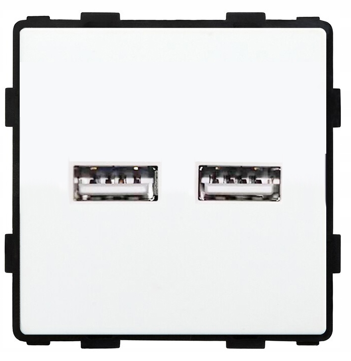 Gniazdko ścienne moduł USB 2x 3A system RTX SH