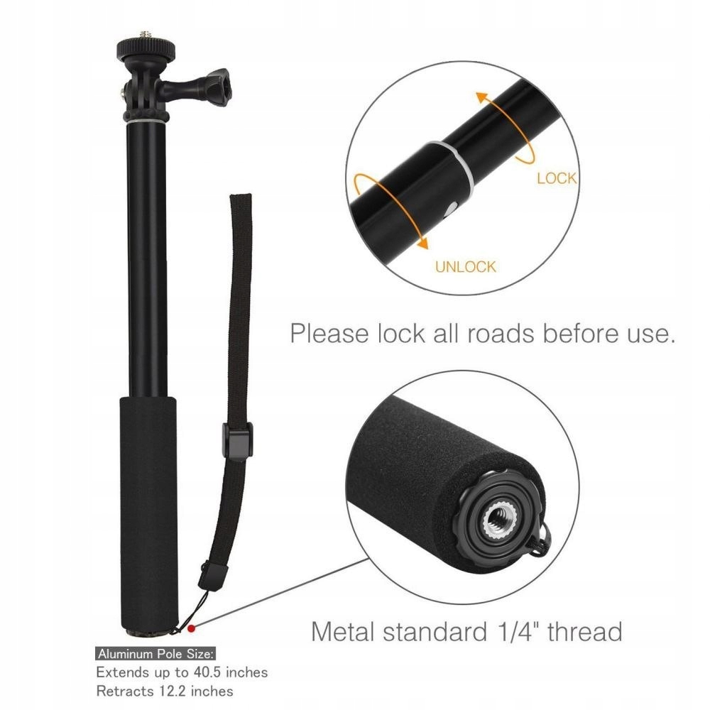 Selfie Stick do Gopro Hero Black Marka Tech-protect