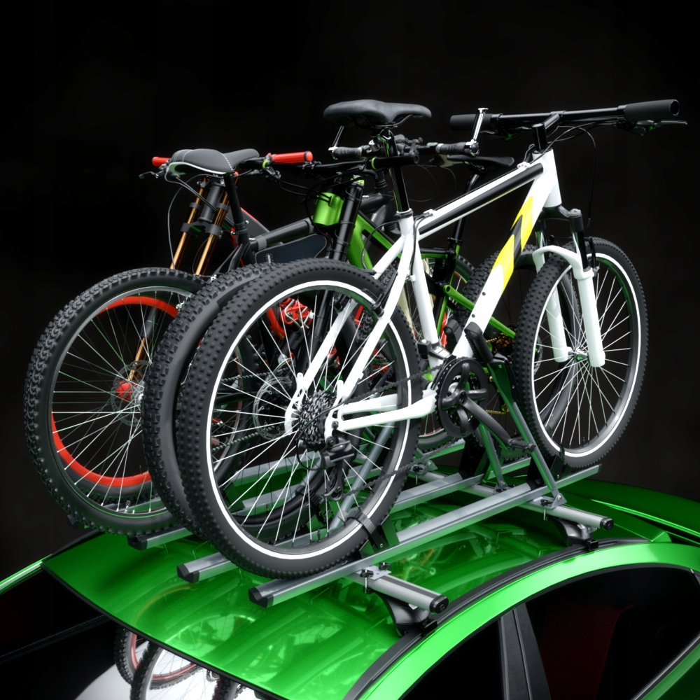 4x BAGAZNIK DACHOWY NA ROWERY UCHWYT ROWEROWY DACH Bicycle frame diameter 2550 mm